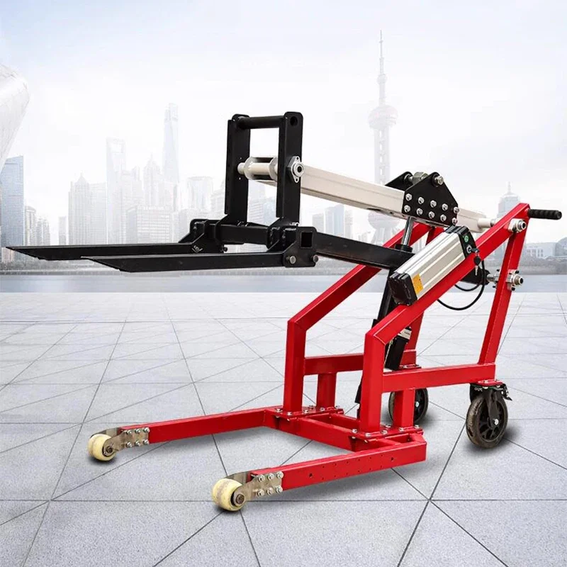 Portable Electric Hydraulic Forklift, Articulated Loader, Compact and Maneuverable Manual Pallet Jack with Lifting (Customized)