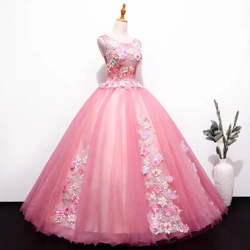 Sleeveless Three-dimensional Petal Evening Gown For The Host Of The Annual Meeting Long And Slimming Fluffy Skirt Customized