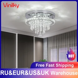 Crystal Ceiling Light Square Lamp Indoor Modern LED Chandeliers Lamps For Room Living Home Decoration Lustre Crystals Chandelier