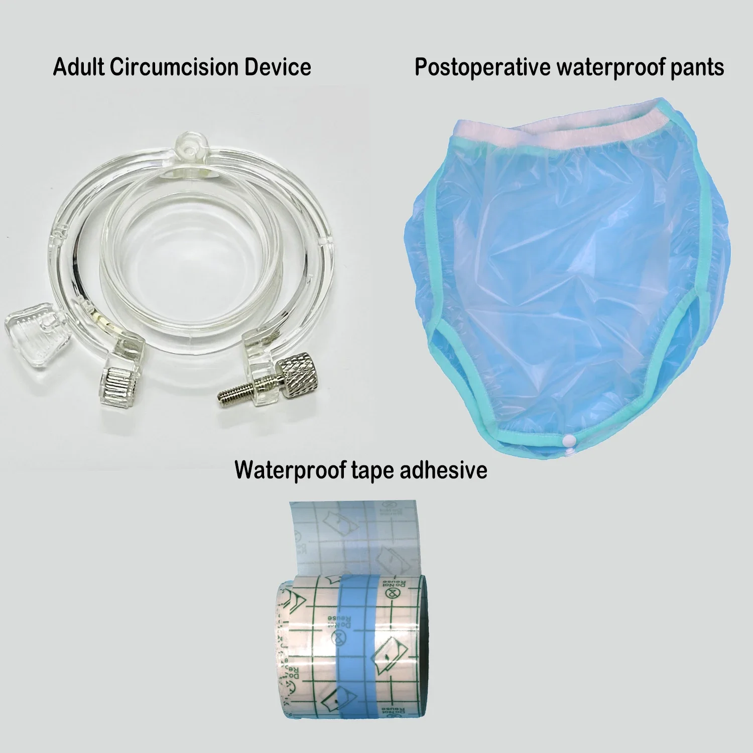 

Shang Ring and Medical Waterproof Postoperative Pants Kit Stretch Adhesive Bandage Disposable Cover Bandage Tape Plasticbell Set