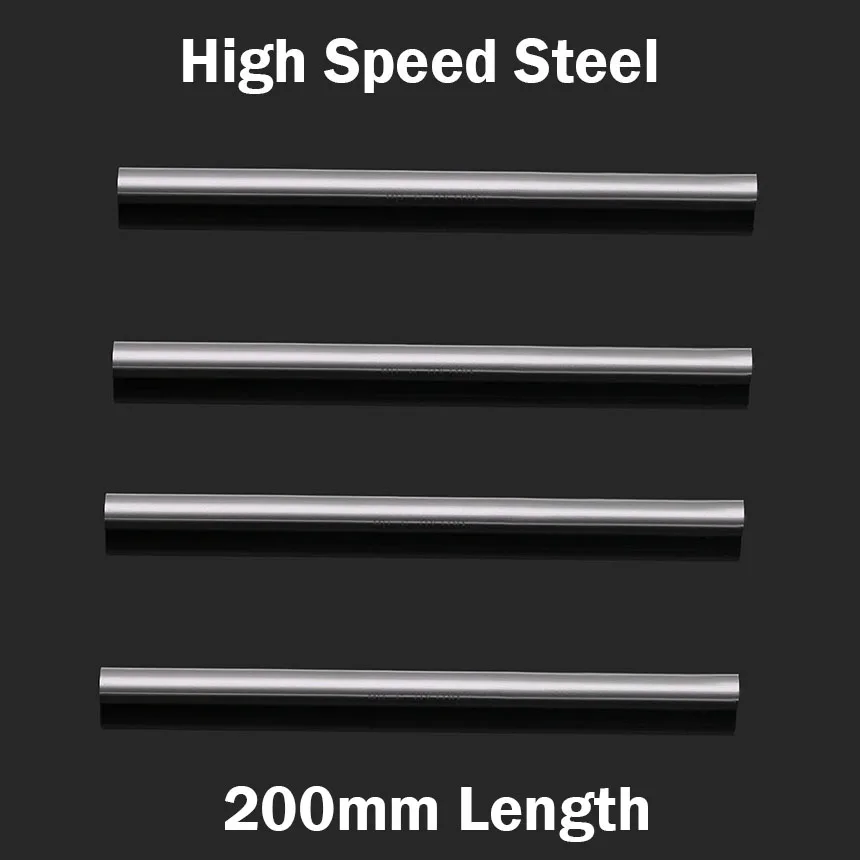 4.5mm 5mm 5.5mm 6mm OD 200mm Length High Speed Steel HSS Jobber Drill Bit Boring Round CNC Cutter Turning Lathe Tool Bar Rod