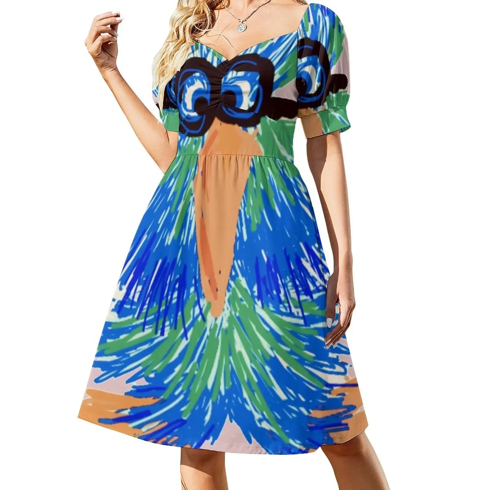 

SmartBird Short-Sleeved Dress Woman's evening dress summer dress women 2025