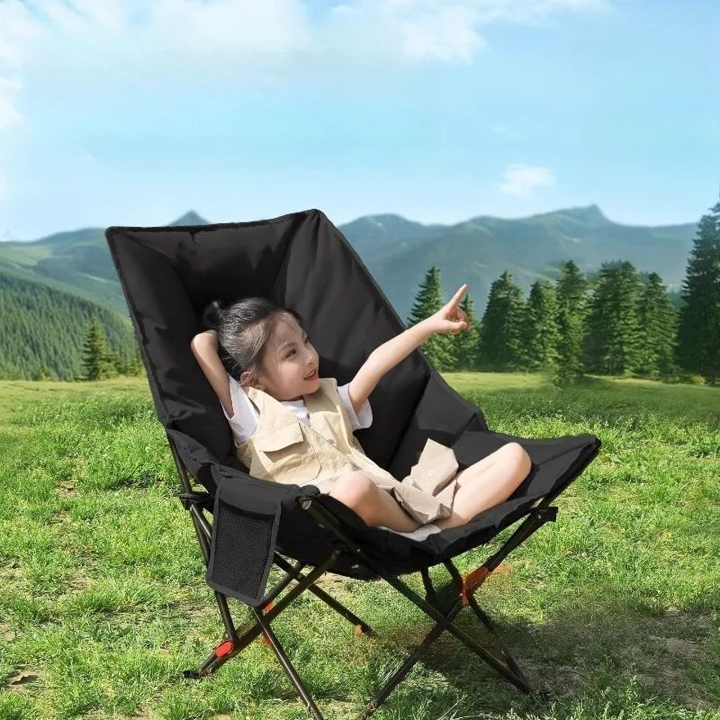 

Outdoor Single Folding Chair Portable Thickened Adjustable Camping Fishing Beach Chair Leisure Relaxed Camping Furnishings