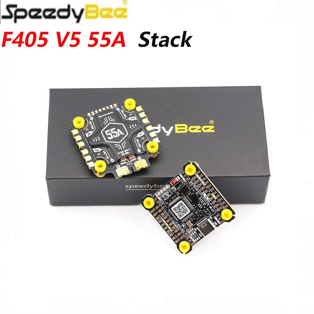 SpeedyBee F405 V5 55A Stack F405 V5 Flight Control & OX32 4-in-1 55A ESC 30.5x30.5mm 16MB ICM42688P Gyro For RC FPV Racing Drone