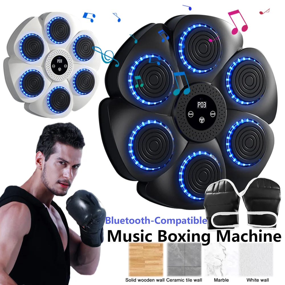 Smart Boxing Machine Bluetooth Musical Boxing Machine Boxing Equipment Muay Thai Wall Target Punching Home Exercise Kids Adults