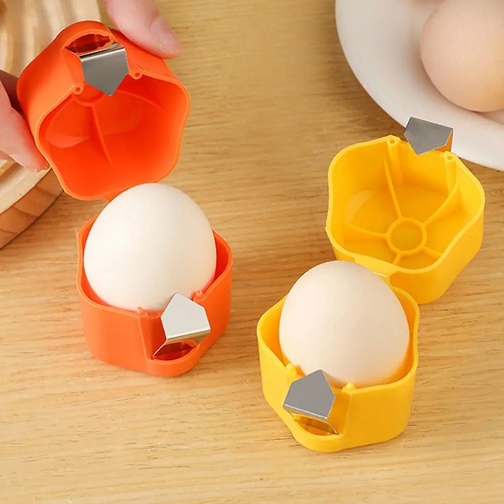 Cute Egg Shell Opener Stainless Steel Household Egg Opener Tool Separator Upgraded Handheld Egg Separator Tool