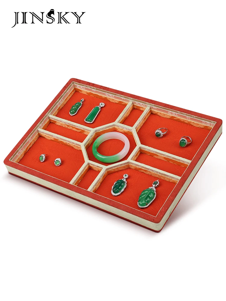 Luxury Palace Style Cleaning and Display Plate, Cultural and Jade Articles, Agate Beads, Pendant Plate, Bracelet Tray