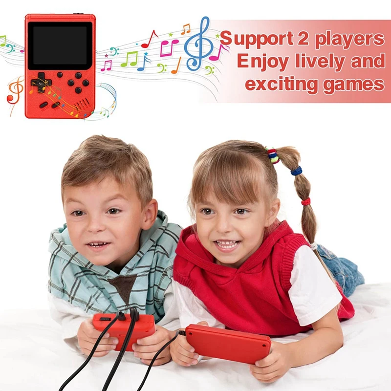 Hot-2.4Inch Retro Handheld Game Console+Game Controller For Kids 400 Games Support For Connecting TV And Two Players On TV