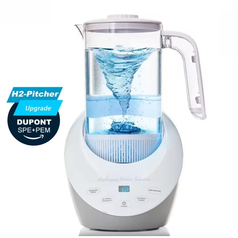 Wasserstoff-Wasserkrug – BPA-freier Elektrolysekanne für Wasserstoffwassergeneratoren mit SPE/PEM-Technologie. Wasserstoffwassermaschine