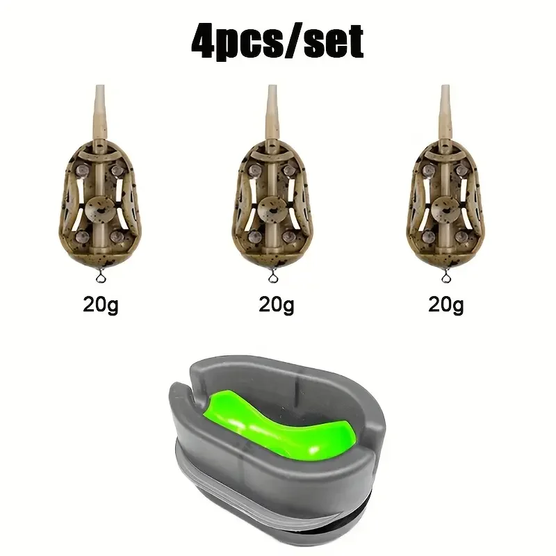 Complete karpervissen feederkit - snelle aaswerper met schimmel - afbeelding 1