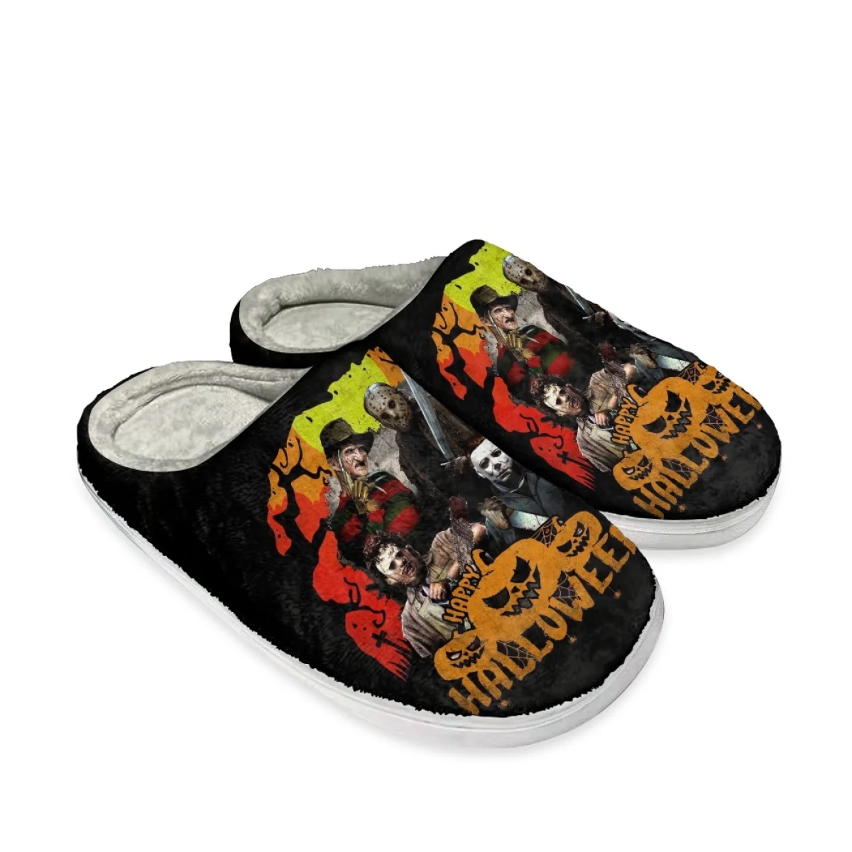 Autumn Winter Women's Cotton Slippers Halloween Themes Casual Home Slippers Print On Demand Indoor Cozy Footwear Zapatos Mujer