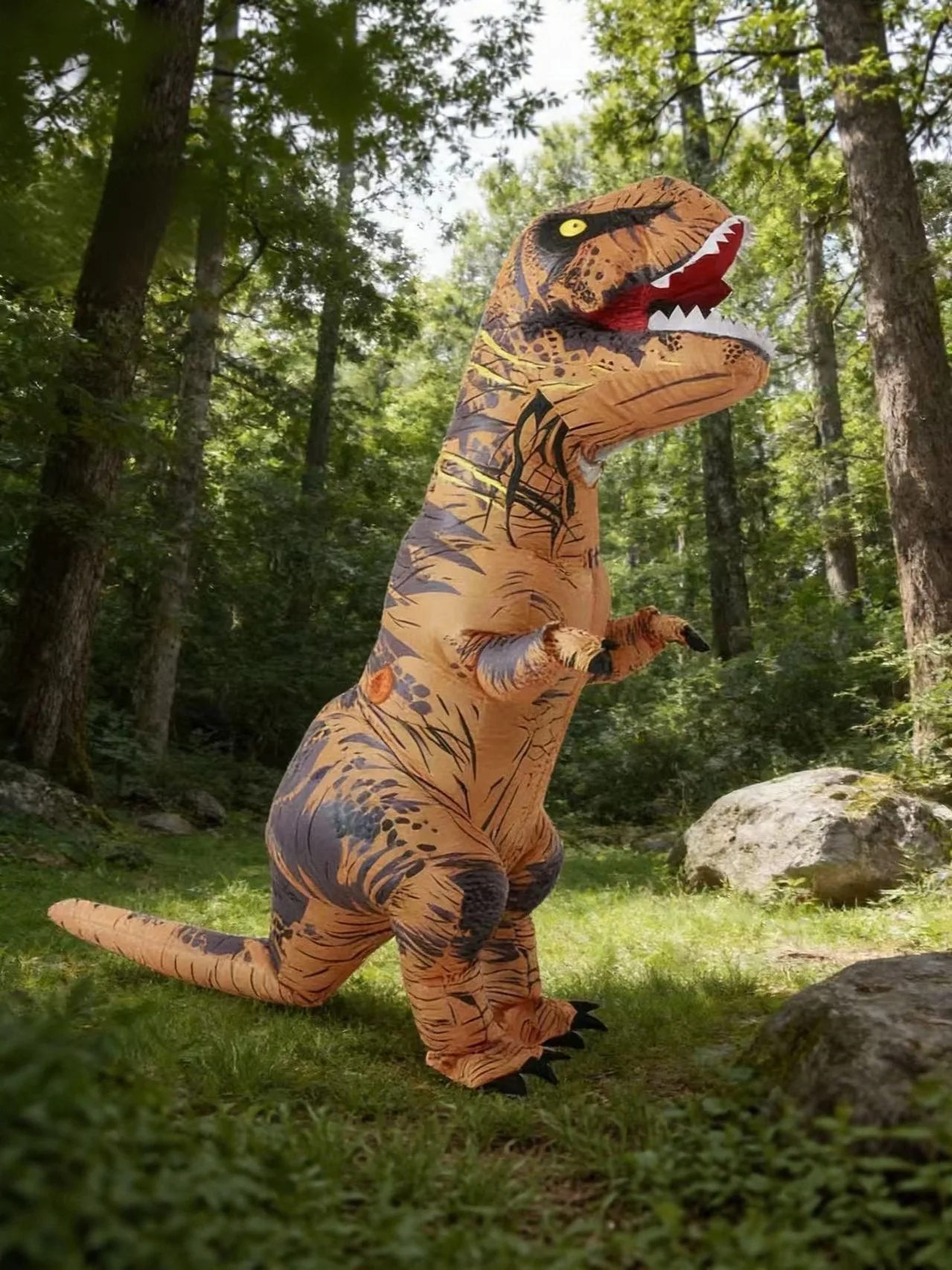 أزياء شخصيات الديناصورات للبال - مراجعة Inflatable Dinosaur Costume Adult وسعره