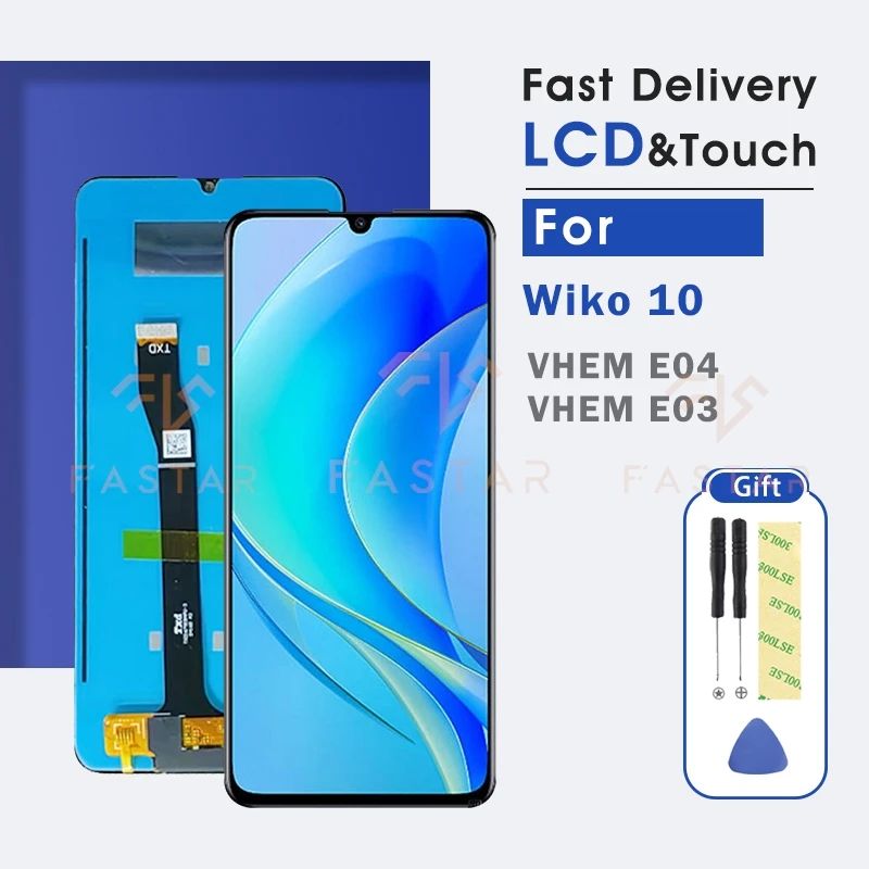 

Wiko10 6.75"Tested For Wiko 10 VHEM E04 VHEM E03 LCD Display Touch Digitizer Assembly Phone Part Replacement Screen