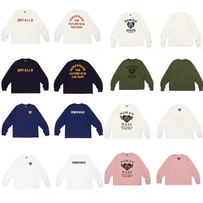 Human Made Retro Cute Graphic Heavy Cotton L/S T-Shirt Classic American Casual
