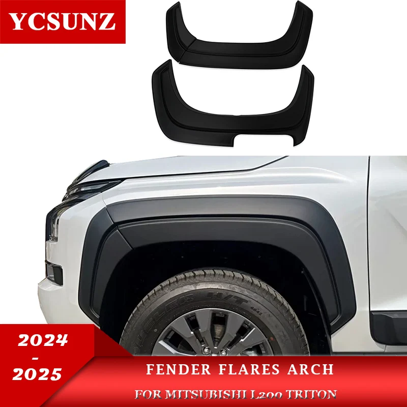 

Wheel Arch Fender Flares Mudguards For Mitsubishi L200 Triton 2023 2024 2025 Double Cabin Car Accessories