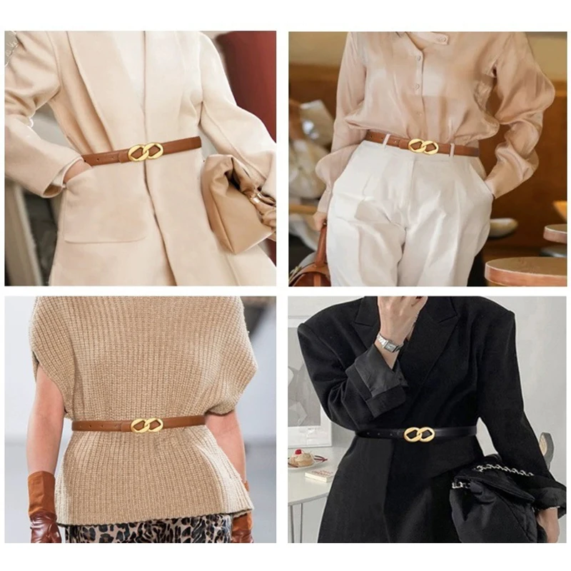 

Женский ремень из искусственной кожи в стиле ретро, модный ремень с пряжкой из сплава, повседневный джинсовый ремень, длинная юбка, украшение, пояс