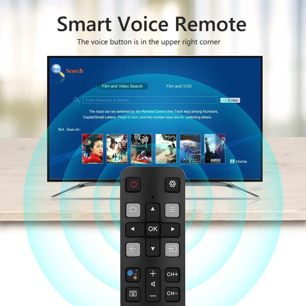 Replacement Voice Remote Control for TCL Android TV 40S330 32S330 65Q637 55Q637