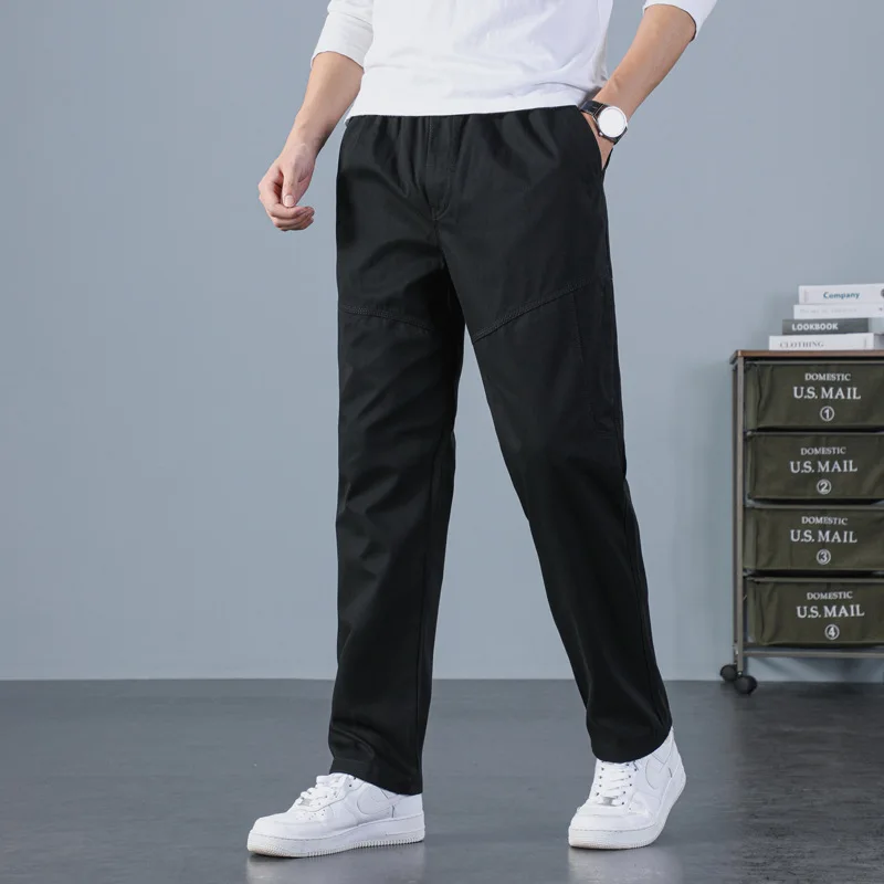

Men Pants Large Size 6XL 's Cargo Trousers for Sports Pant Military Solid Casual Straight Jogger Male E521
