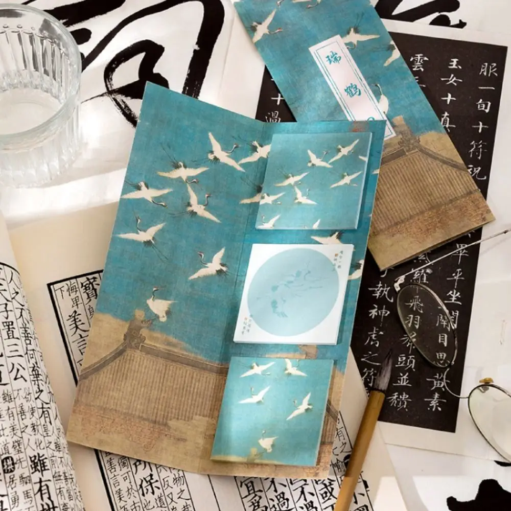 Multicolor Memo Pad Archaic Art Aesthetic Sticky Notes Message Paper Post Memos Index Sticky Notes Adhesive Markers Flags