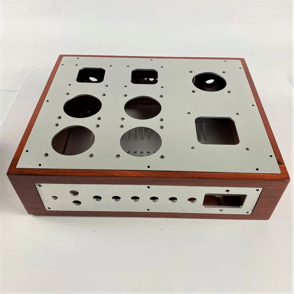 Tube amplifier chassis DIY pre-stage tube amplifier shell Single-ended solid wood box kit Amplifier chassis