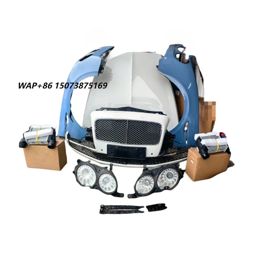New for Flying Spur Line 2014-2017 Body Kit Replacement Parts Front Car Bumper Center Grid Cooling Headlights