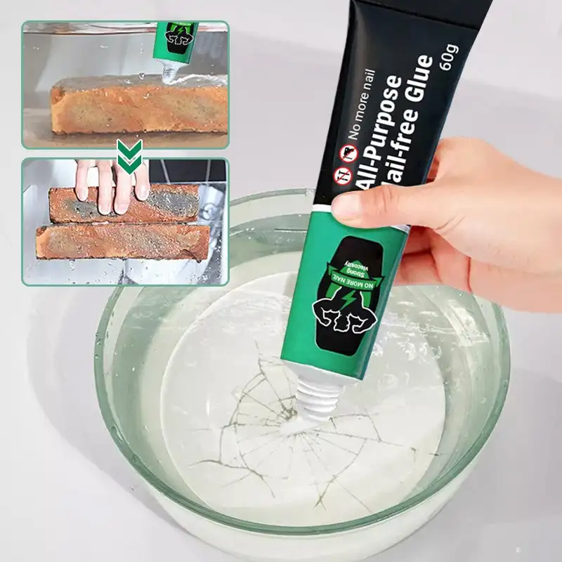 60g All-purpose Nail-free Glue strong quick dry adhesive glue Sealant Fix Glue for Stationery Glass Metal Ceramic