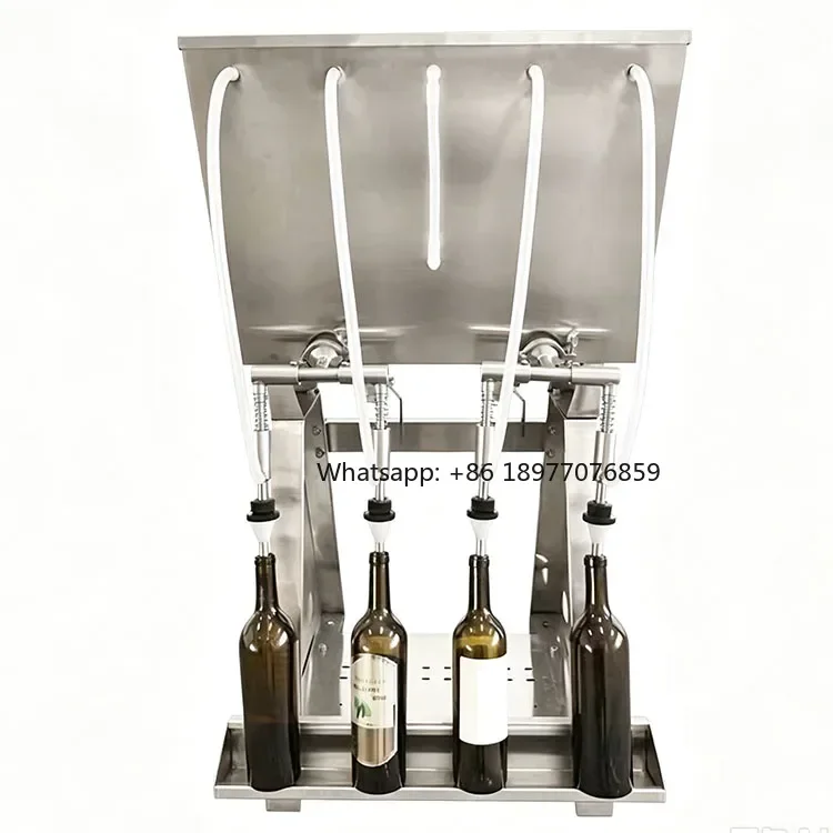 4 Nozzle Head Automatic Table Type Siphon Filling Machine
