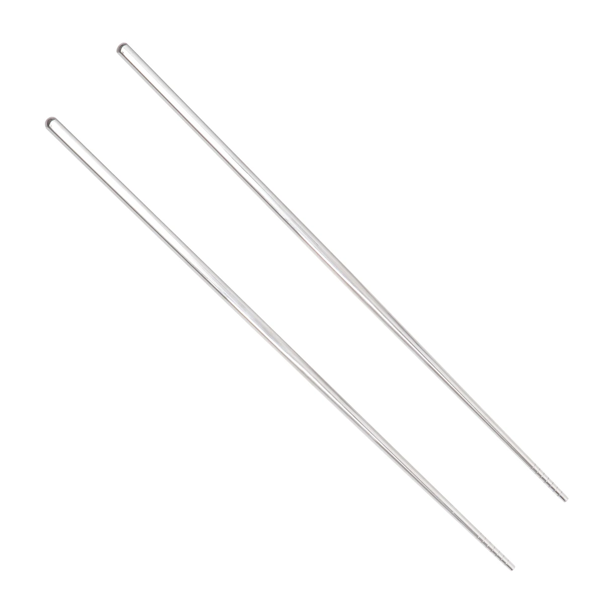 

2 Pair Anti-slip and Anti-scalding Chopsticks Long Stainless Steel Non-slip for Cooking