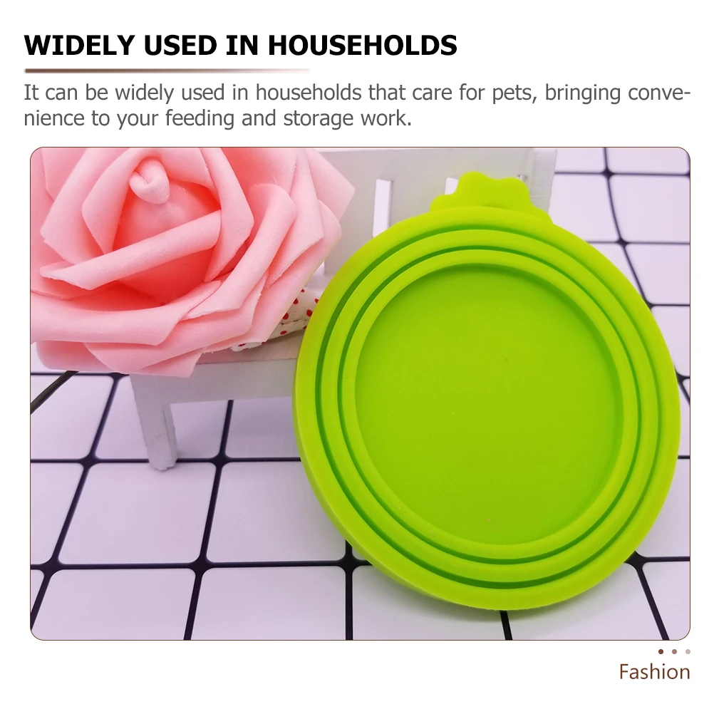 

4 Pcs Mini Silicone Fresh Cover Can Lids Professional Dog Covers Silica Gel Food Storage for Dogs