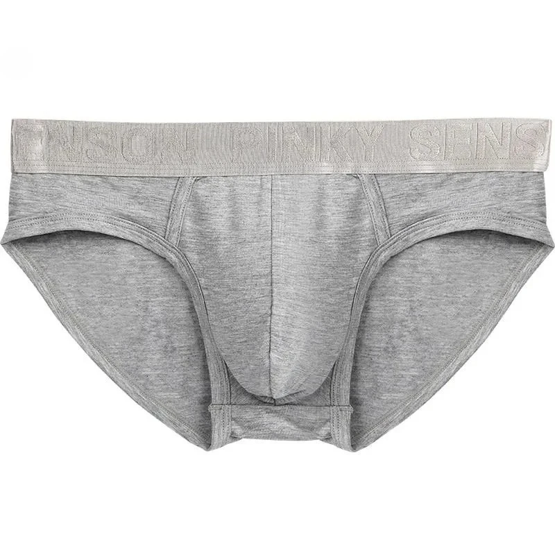 

Мужские трусы-брифы из модала с низкой посадкой, однотонные, мягкие, удобные, дышащие, для повседневной носки, молодежные, с U-образным карманом