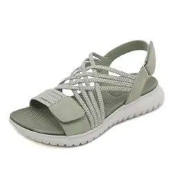 Schuhe für Frauen plus Größe 35-42 Sommer 2024 neue Mode Frauen offene Zehen bequeme weiche Sohle Plateaus andalen Damen Sandalen