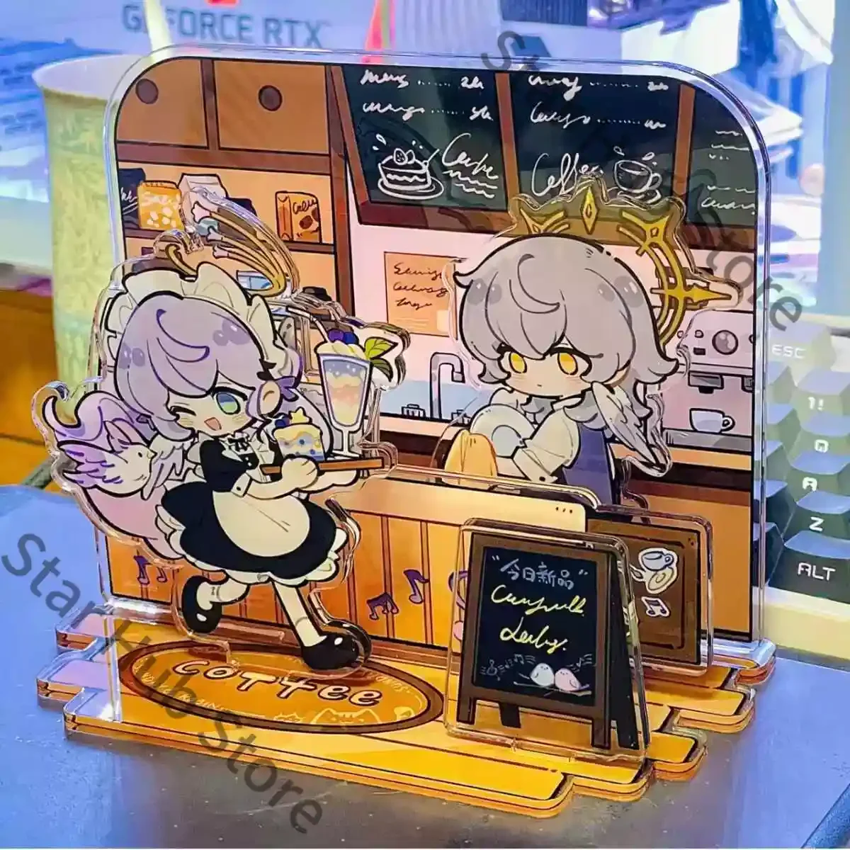Honkai: Star Rail Sunday Robin – Figurine en acrylique sur pied – Produits dérivés du jeu, souvenirs, cadeaux, anime