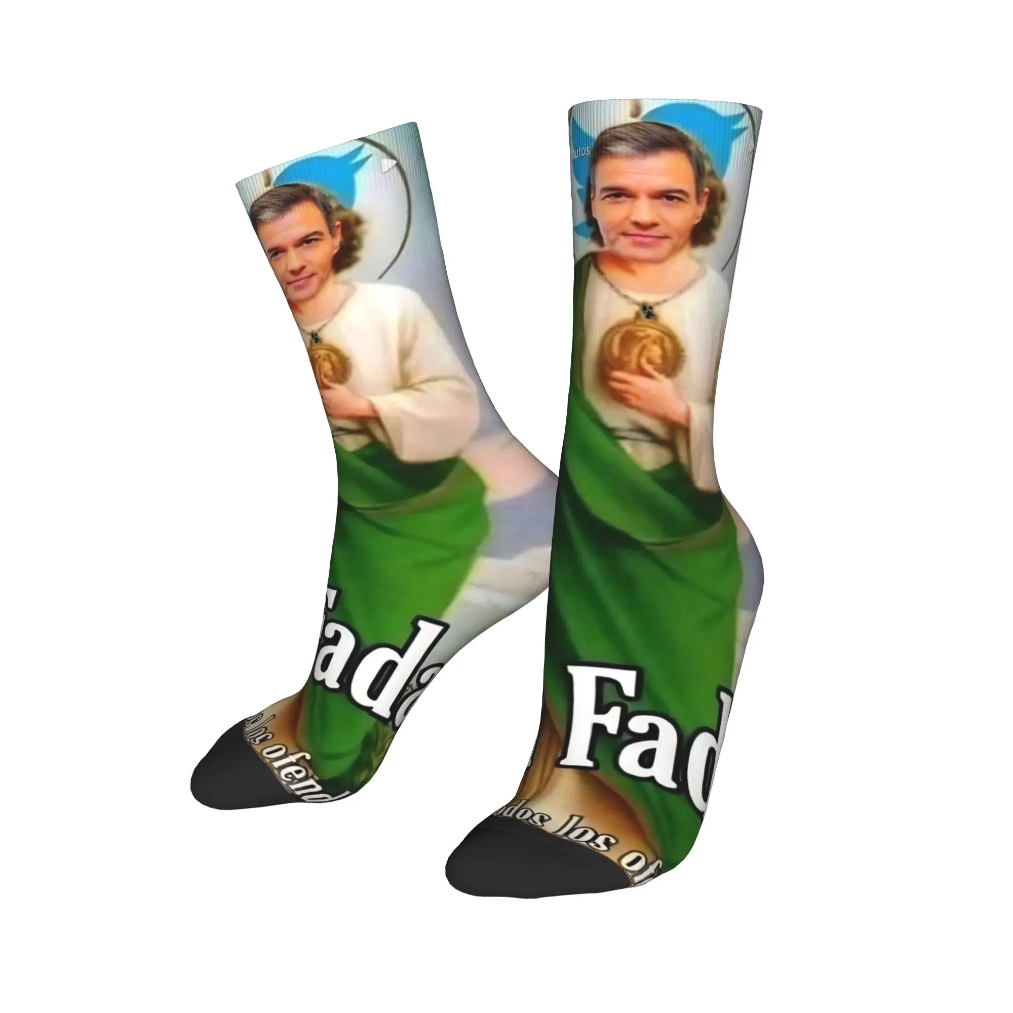 سانت بيدرو سانشيز اسبانيا PSOE جوارب الرسم جوارب بأشكال مضحكة الشتاء عدم الانزلاق الجوارب الرجال تشغيل جوارب ناعمة دافئة