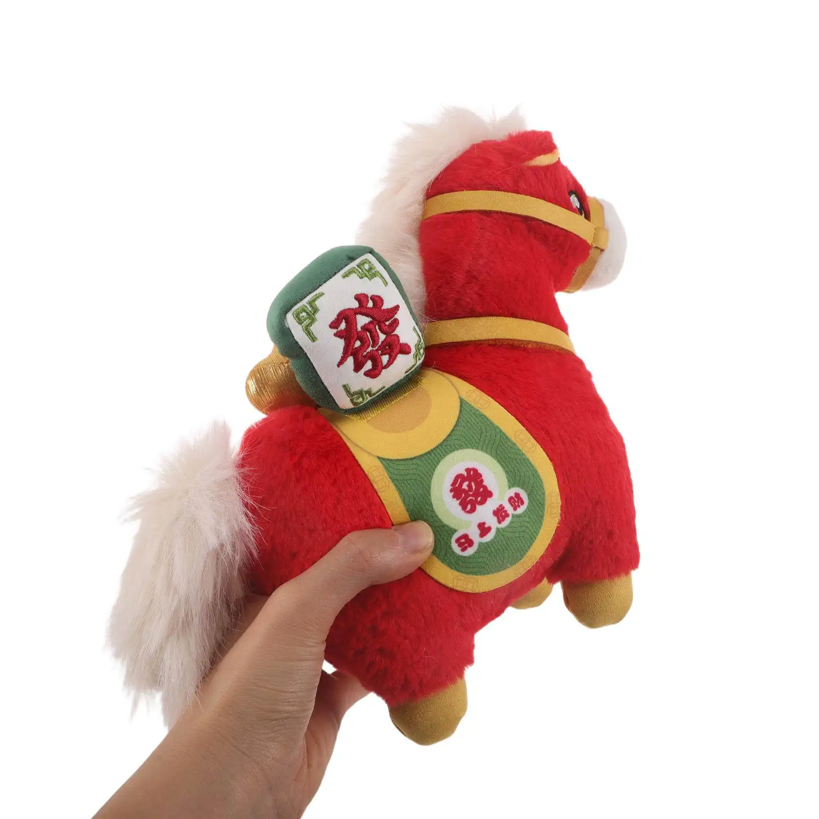 

Мягкая игрушка-подушка в виде лошади 8,7 дюйма, очень мягкая и комфортная, для декора дома и офиса, символизирующая процветание, идея подарка на Китайский Новый год