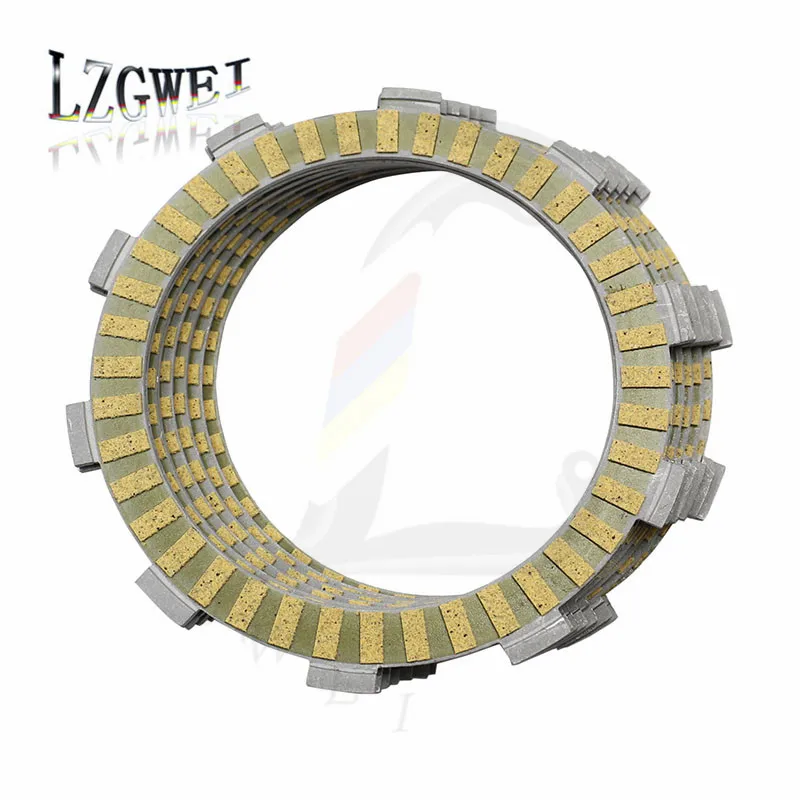 6 Pcs Motorcycle Friction Clutch Plates Kit For Honda NX250 AX-1 XR250 CR125R MTX200RW XR250L New Motorbike