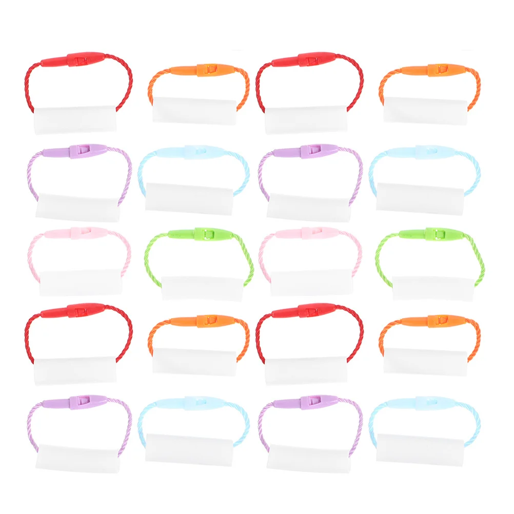 

40Pcs Writable Name Tags Sturdy Hanging Labels for Daycare Backpacks Shoes Water Bottles Waterproof School Item Labels