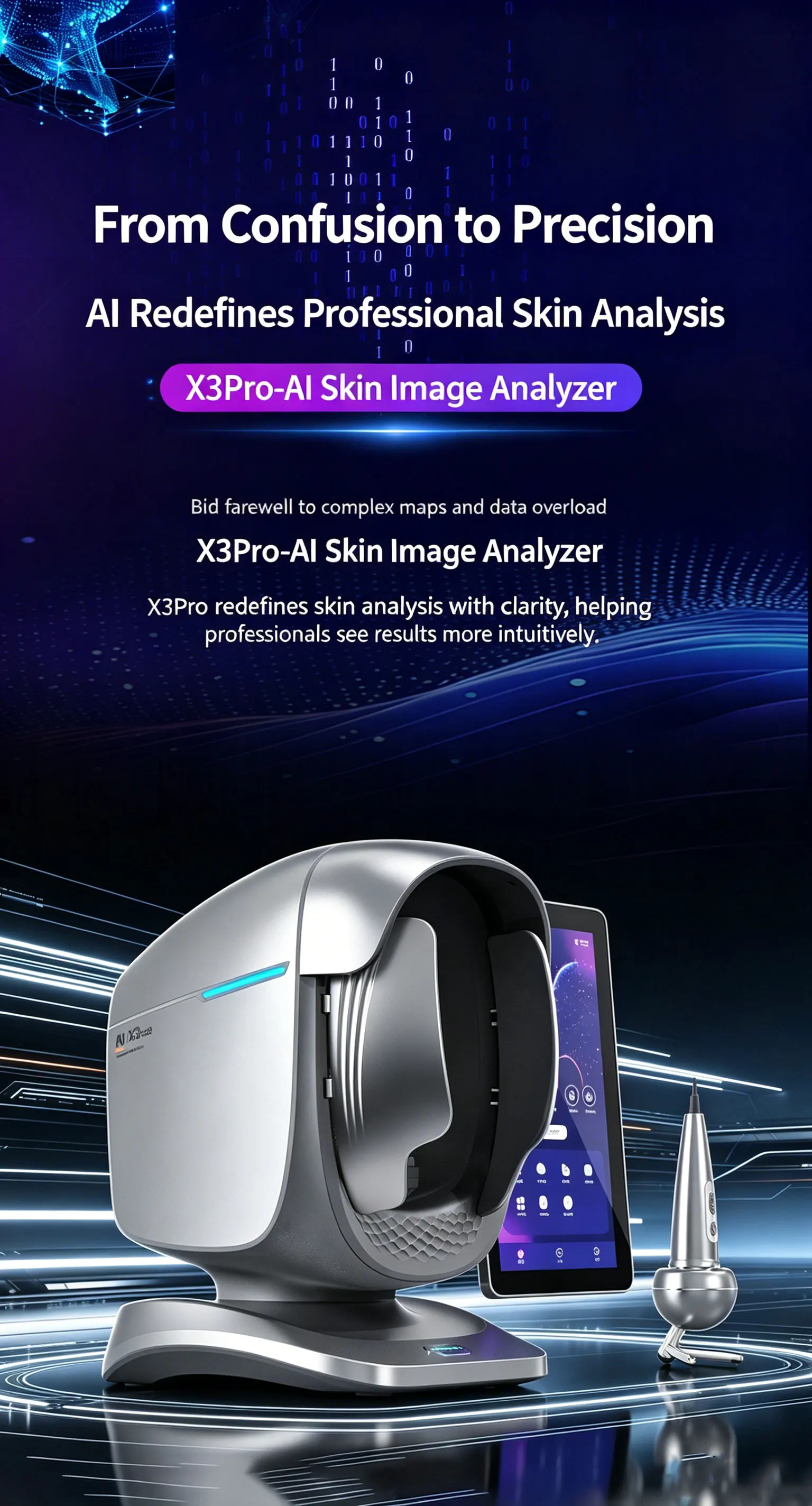 Star AI Intelligent Imaging Analyzer for Facial Analysis and Scalp & Skin Detection in Beauty Salons
