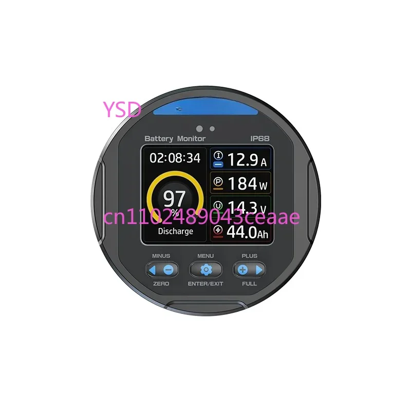 TR24 ip68 Waterproof 8-100v 0-500A Battery Monitor Charge Discharge Voltage Battery Capacity Tester Instrument