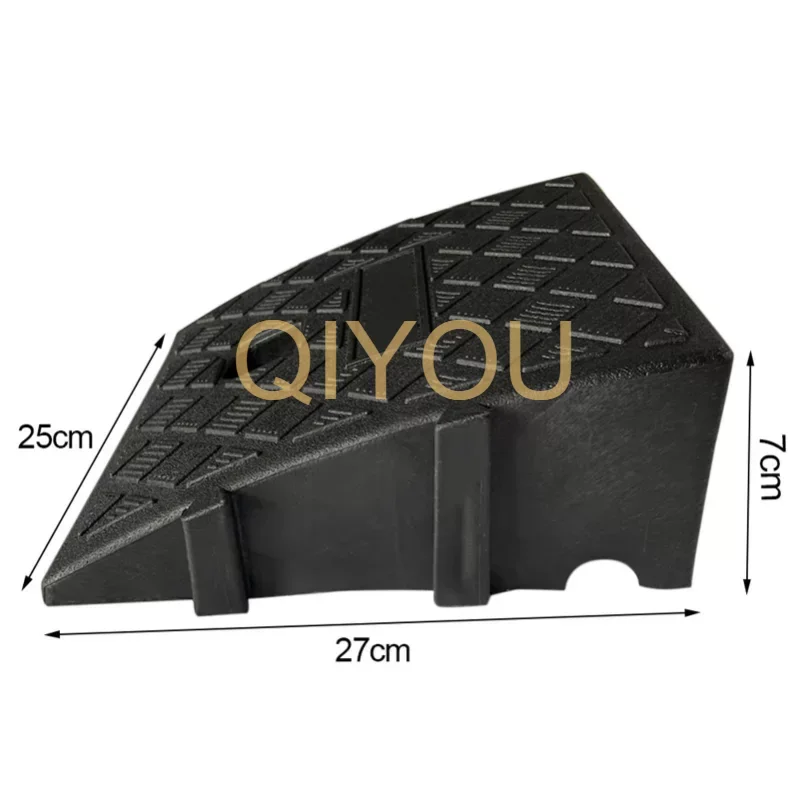 Car Trailer Ramp Pad Bicycle Motorcycle Wheelchair Road Side Slope Road Side Ramp Heavy Duty Plastic Threshold Ramp Pad Step Pad