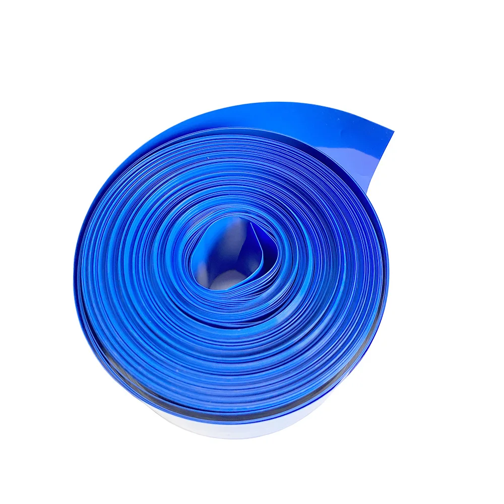 1Meter PVC Of 18650 Battery Packs Cable Sleeve Multi Size Heat Shrink Tube Blue Shrink Insulated Shrink Tubing For Production