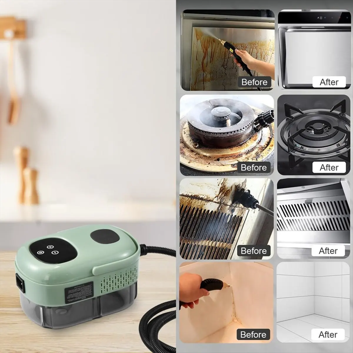 

Ручной пароочиститель A04V, пароочиститель, 2500 Вт, высокотемпературный пароварка для дома, кухни, ванной комнаты, вилка европейского стандарта B