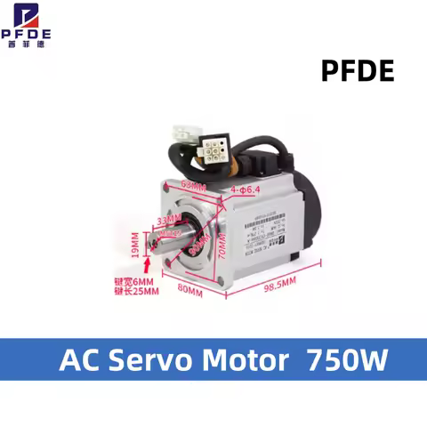 NEW AC Servo Motor 750W 3000rpm 60 Flange driver RS485 ONLY MOTOR PFDE