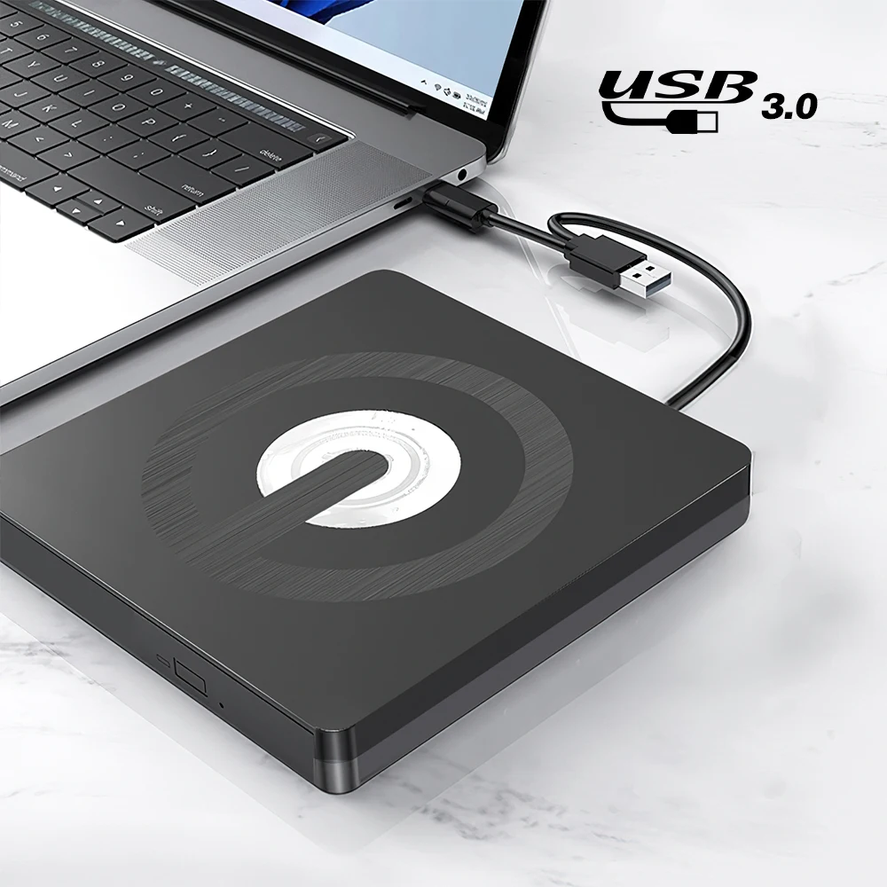 2in1 USB3.0 TypeC Slim External DVD RW CD Writer Drive Burner Reader Player Optical Drives For Laptop PC DVD Burner DVD Portatil