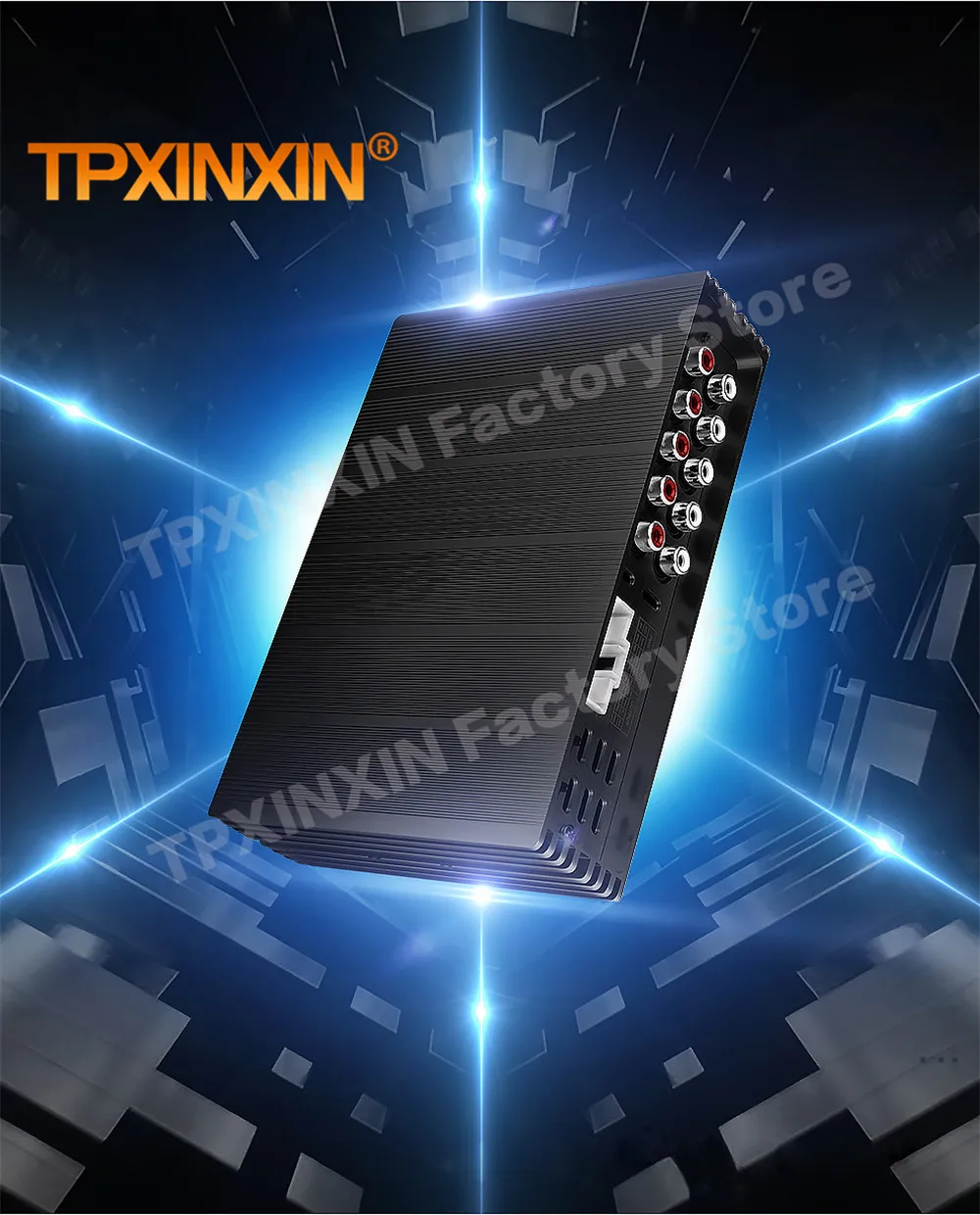 Universal Wiring Harness 6X100W Car DSP Amplifier With Android Software App Radio Sound Upgrade Digital Audio Signal Processor