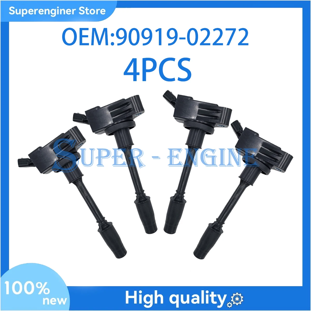 

4 шт. 90919-02272 UF811 UF-811 комплект катушек зажигания высокого качества 9091902272 для Toyota Prius 1.8L L4