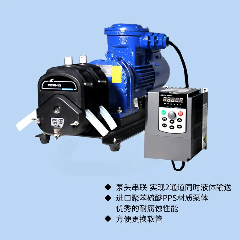 

For Explosion-Proof Peristaltic Pump FT600-2J Yz Pump Head Industrial Frequency Conversion Large Flow Reduction Motor