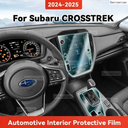 TPU For SUBARU CROSSTREK 2024 2025 Transparent Protective TPU Film Car Interior Central Control Navigation Panel Accessories