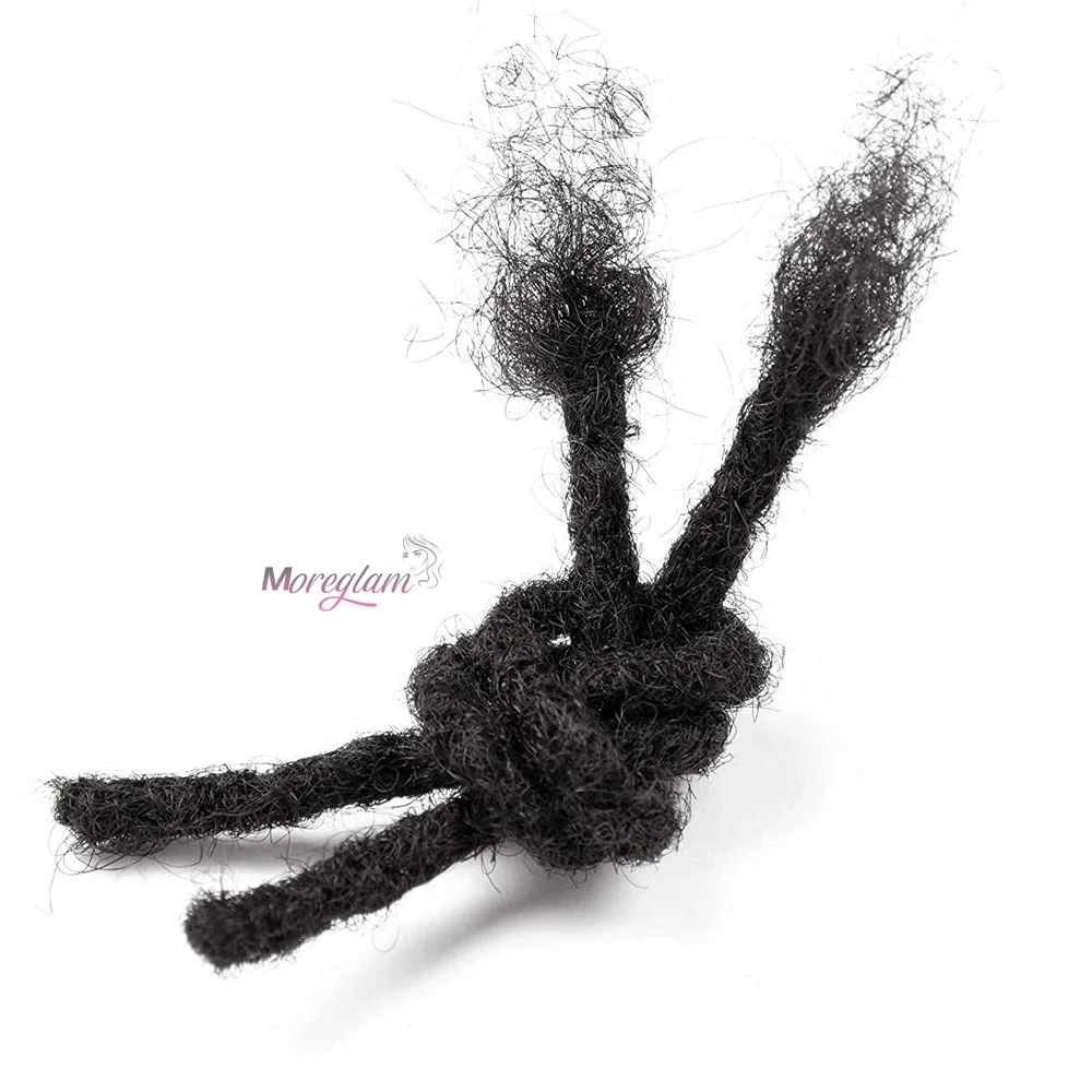 Dreadlock-Extensions aus Echthaar 0,2 0,4 0,6 0,8 cm Dicke Vollständig Handgefertigte Loc-Extensions für Männer und Frauen Können Gebleicht Werden 4-18 Zoll – Detail 9