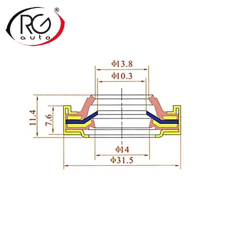 Automotive air conditioning compressor seal    /Auto AC compressor LIP TYPE  shaft seal / for Audi,Golden dragon