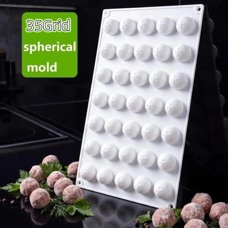 (BF06)35 Grid Silicone Meatball Maker Rice Ball Maker Shaker Meatball Mold Fish Ball Beef Ball Mold Meat Tools Kitchen Accessory
